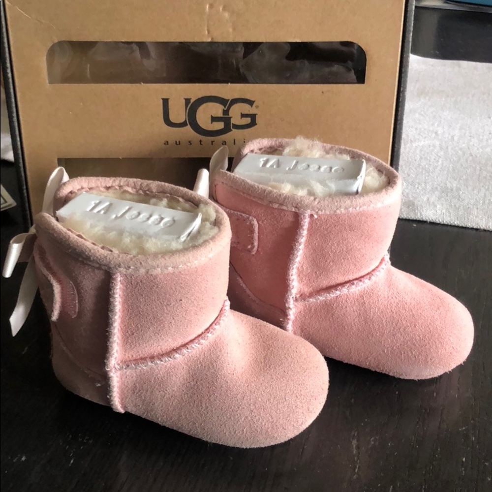 UGG suede baby girl pink boots